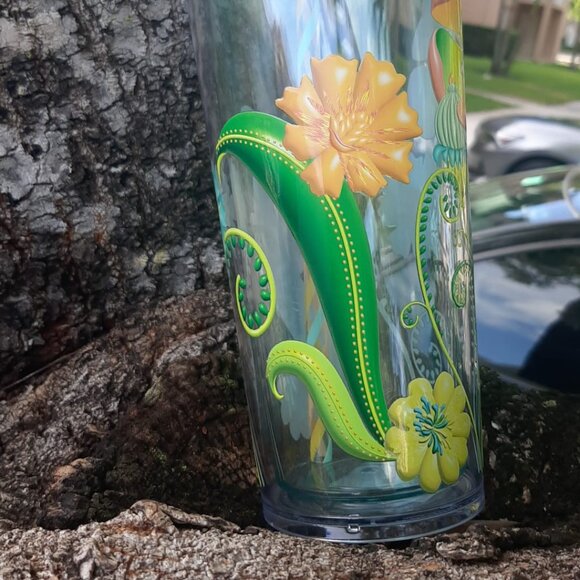 Starbucks Summer 2025 Printed Floral Clear Acrylic Venti 24oz Tumbler Cup - Excl - Picture 5 of 8